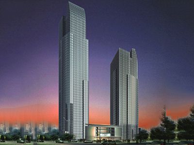 Höchstes Gebäude Hangzhous- New World Fortune Center